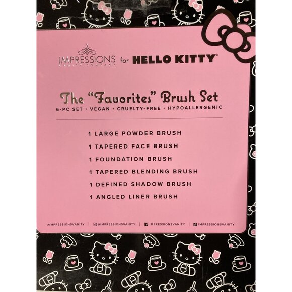 Limited Edition Hello Kitty Makeup Brush Set Lot 6 Sets New In Box - Picture 5 of 13